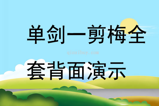 單劍一剪梅全套背面演示