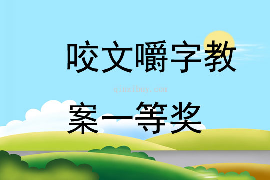 咬文嚼字教案一等獎