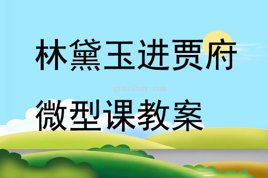 林黛玉進賈府微型課教案