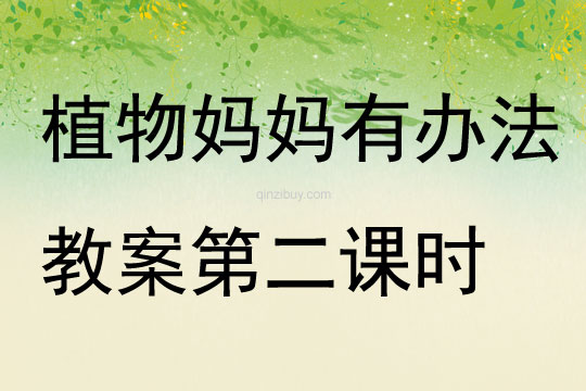 植物媽媽有辦法教案第二課時