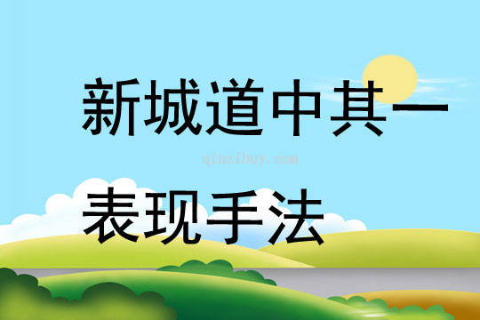 新城道中其一表現手法