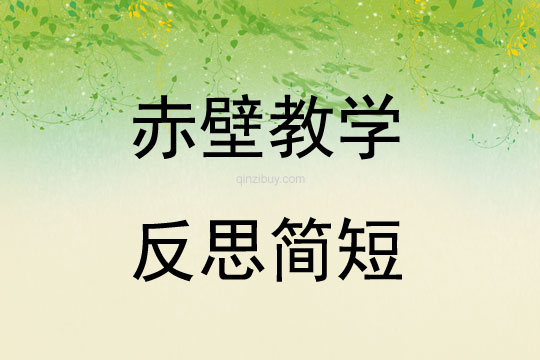 赤壁教學(xué)反思簡短