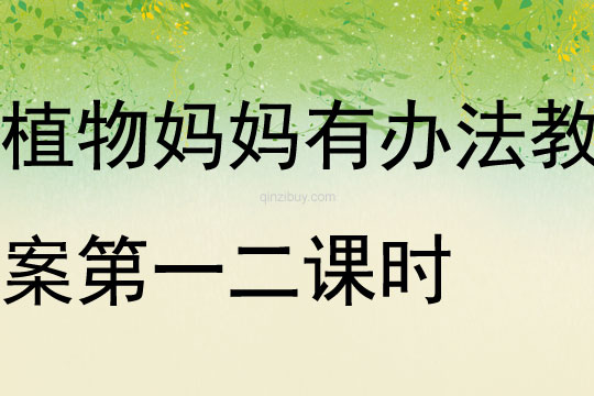 植物媽媽有辦法教案第一二課時(shí)