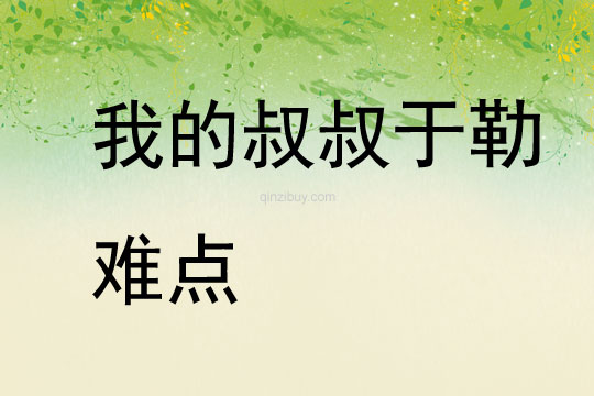 我的叔叔于勒難點