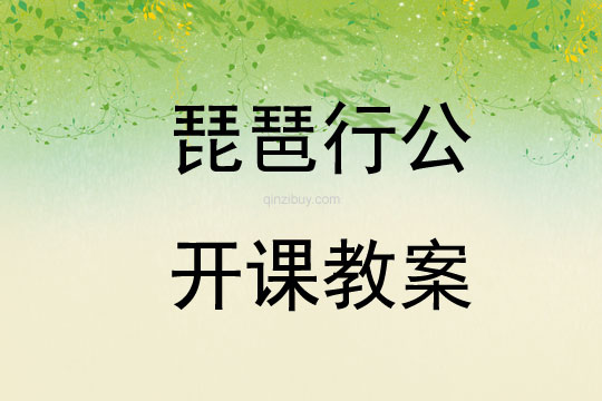 琵琶行公開課教案