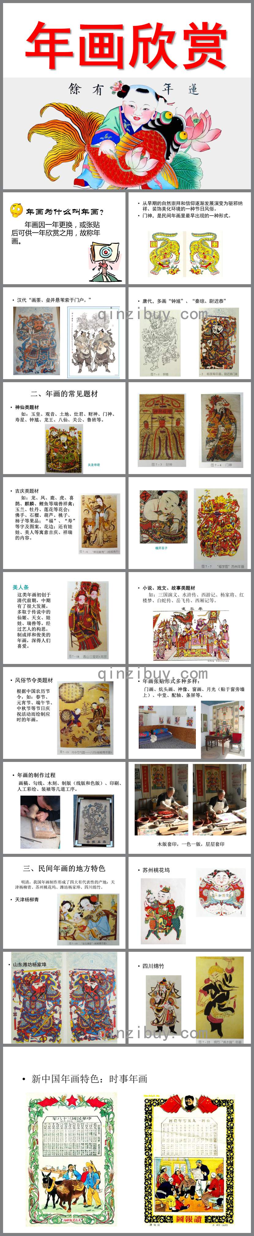 年畫欣賞PPT課件教案圖片