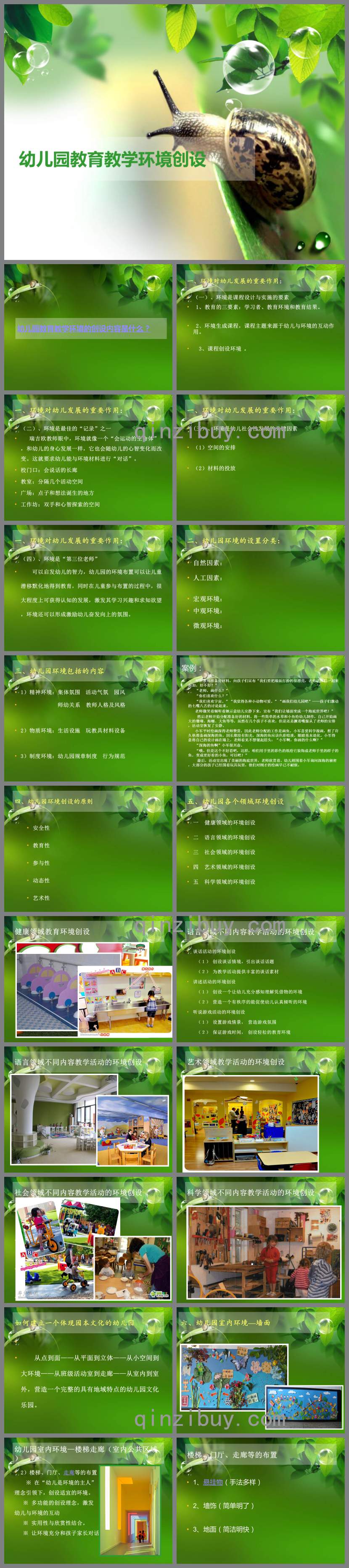 幼兒園教育教學環境創設PPT課件