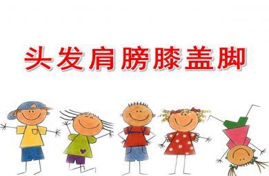 頭兒肩膀膝蓋腳PPT課件教案圖片
