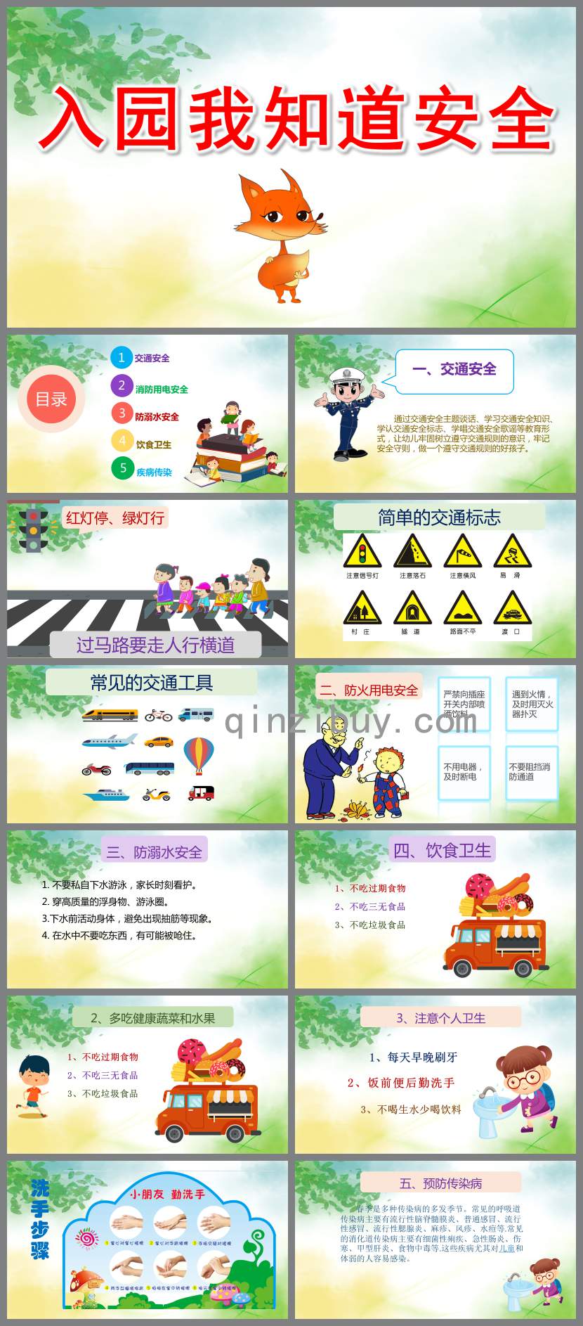 入園我知道安全PPT課件教案