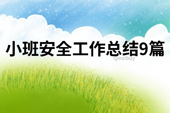 小班安全工作總結9篇