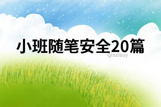 小班隨筆安全20篇