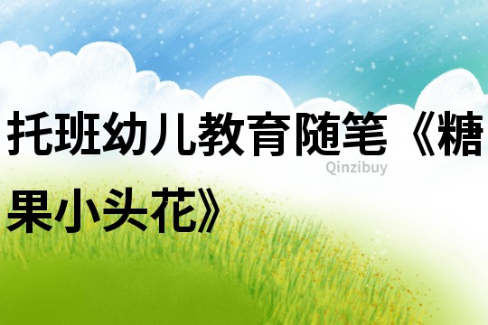 托班幼兒教育隨筆《糖果小頭花》