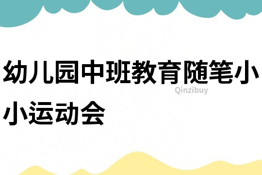 幼兒園中班教育隨筆：小小運(yùn)動(dòng)會(huì)