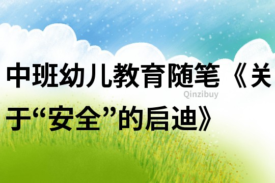中班幼兒教育隨筆《關(guān)于“安全”的啟迪》