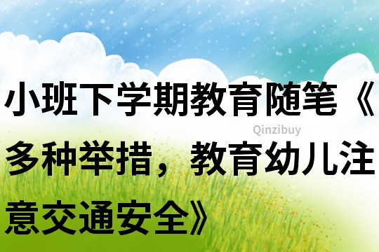 小班下學期教育隨筆《多種舉措，教育幼兒注意交通安全》