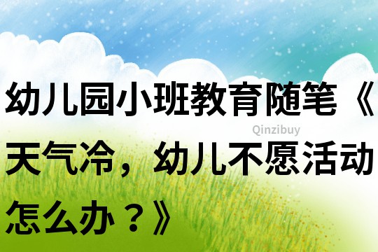 幼兒園小班教育隨筆《天氣冷，幼兒不愿活動怎么辦？》