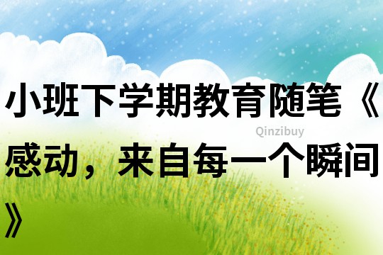 小班下學(xué)期教育隨筆《感動(dòng)，來自每一個(gè)瞬間》