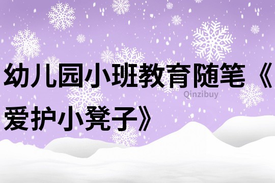 幼兒園小班教育隨筆《愛護(hù)小凳子》