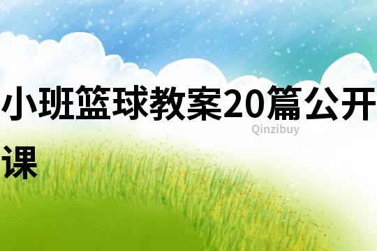 小班籃球教案20篇公開課
