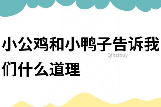 小公雞和小鴨子告訴我們什么道理
