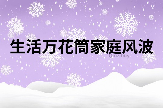 生活萬花筒家庭風波