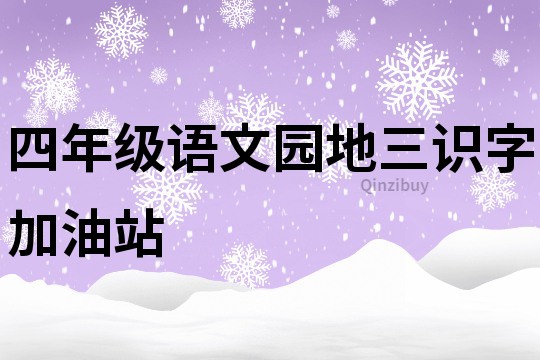四年級語文園地三識字加油站