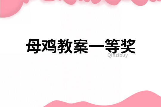 母雞教案一等獎