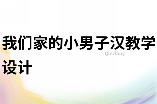 我們家的小男子漢教學(xué)設(shè)計(jì)