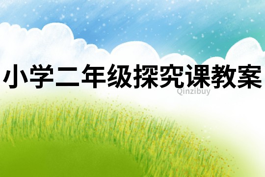 小學二年級探究課教案