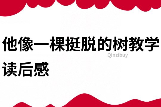 他像一棵挺脫的樹教學讀后感