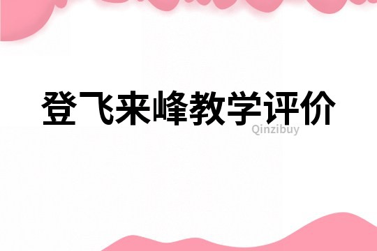 登飛來峰教學評價