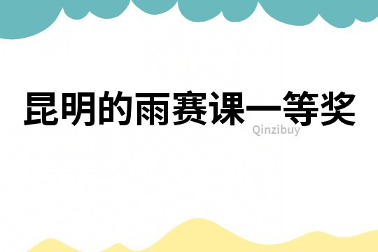 昆明的雨賽課一等獎