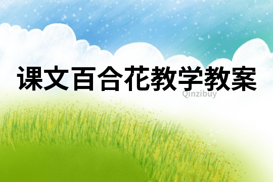 課文百合花教學教案
