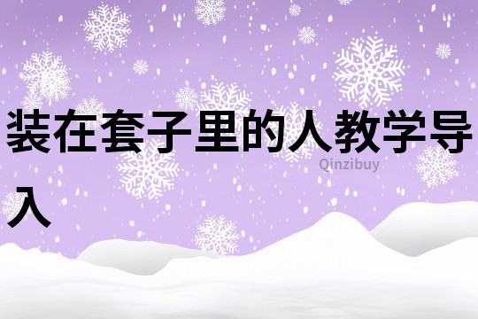 裝在套子里的人教學導入