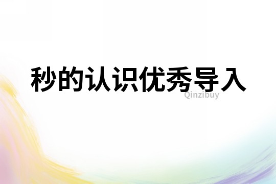 秒的認識優秀導入