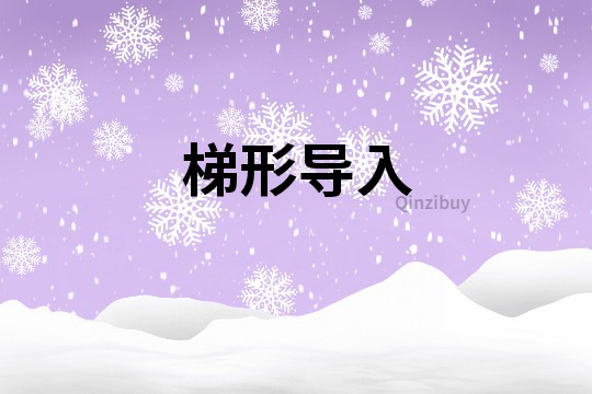 梯形導(dǎo)入