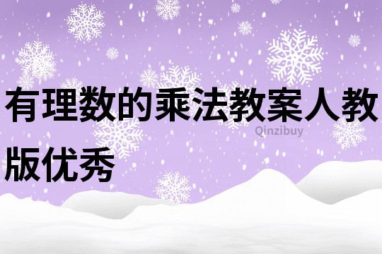 有理數的乘法教案人教版優秀
