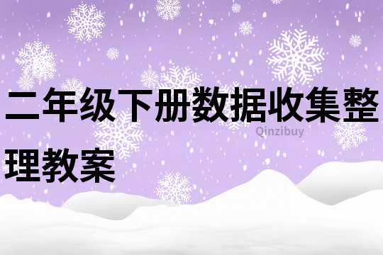 二年級下冊數據收集整理教案