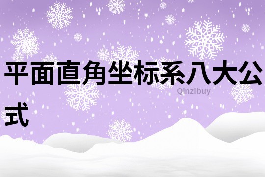 平面直角坐標系八大公式