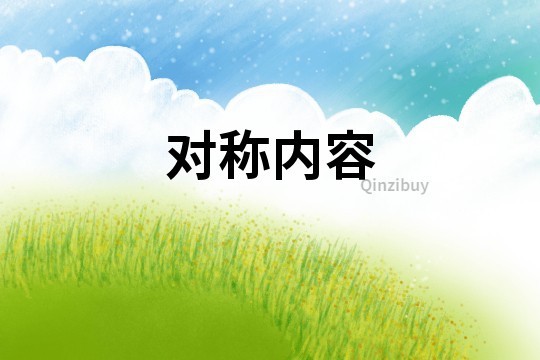 對稱內(nèi)容