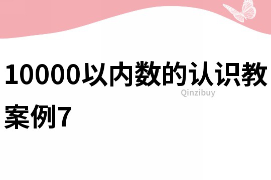 10000以內數的認識教案例7