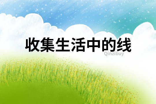 收集生活中的線