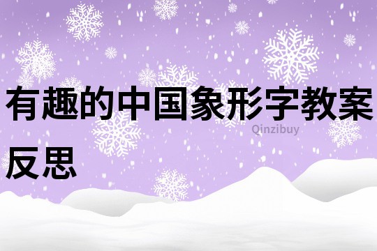 有趣的中國(guó)象形字教案反思