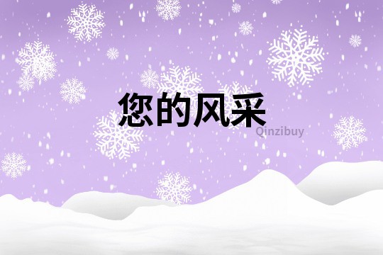 您的風(fēng)采