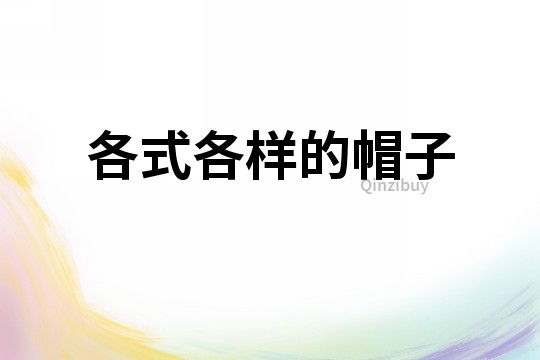 各式各樣的帽子