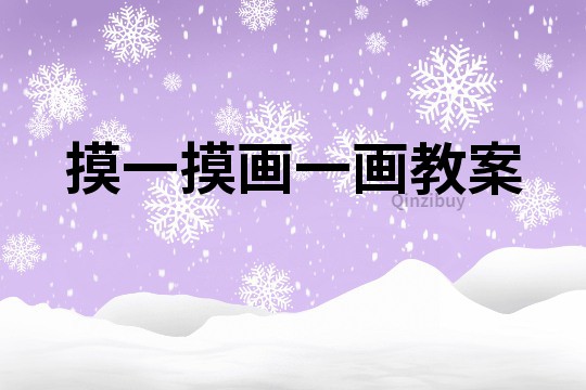 摸一摸畫一畫教案
