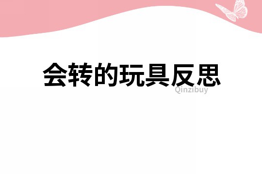 會轉的玩具反思