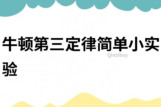 牛頓第三定律簡單小實驗