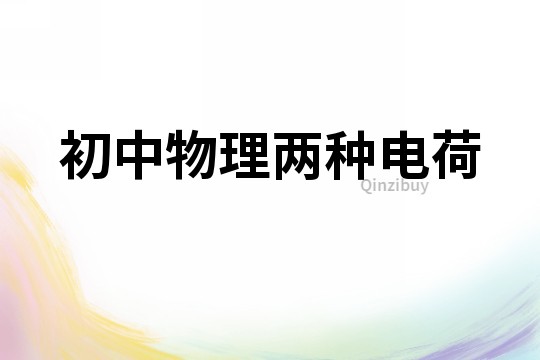 初中物理兩種電荷