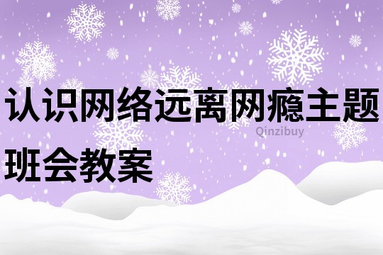 認識網絡遠離網癮主題班會教案
